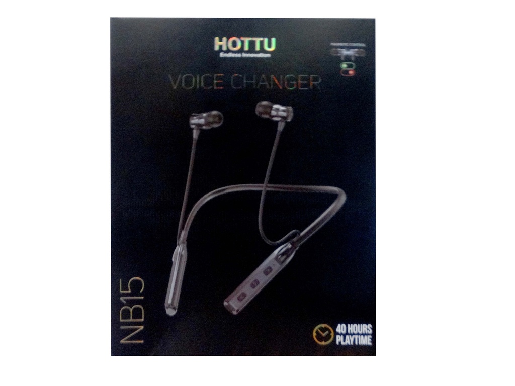 WIRELESS NECK BAND VOICE CHANGER HOTTU NB15 | Hamza Traders